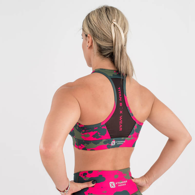 Sujetador Deportivo Xtamina Luxe (Clash Pink/Green) 2 Sujetador Deportivo Xtamina Luxe (Clash Pink/Green) - Imagen 2