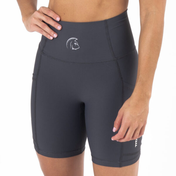 Malla corta Mujer Cross training tipo biker AuraLux II Core Slate Grey