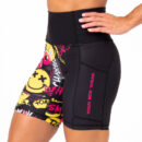 Pantalón Corto cross training Auralux II 6" Tights Cintura Alta 3,2,1...GO Pink/Yellow