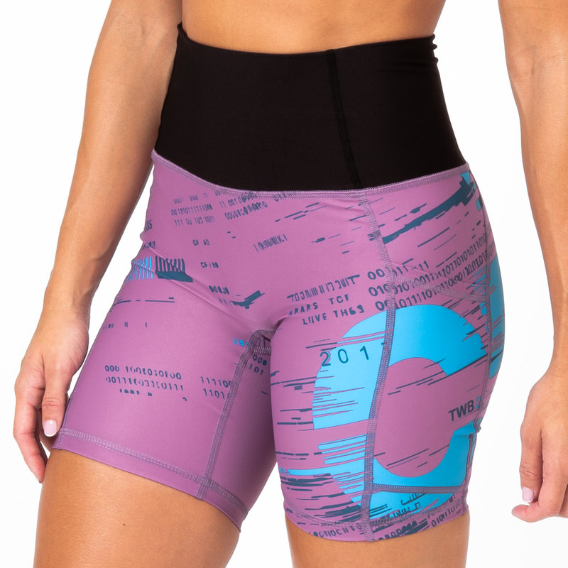 Pantalón Corto AuraLux II 6" Tights Cintura Alta (CF Forever II Tyrian) 1 Pantalón Corto cross training Auralux II 6" Tights Cintura Alta CF Forever II Tyrian