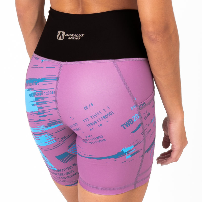 Pantalón Corto AuraLux II 6" Tights Cintura Alta (CF Forever II Tyrian) 2 Pantalón Corto AuraLux II 6" Tights Cintura Alta (CF Forever II Tyrian) - Imagen 2