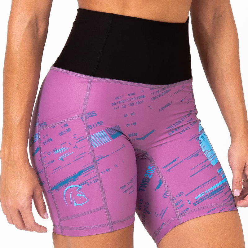 Pantalón Corto AuraLux II 6" Tights Cintura Alta (CF Forever II Tyrian) 3 Pantalón Corto AuraLux II 6" Tights Cintura Alta (CF Forever II Tyrian) - Imagen 3