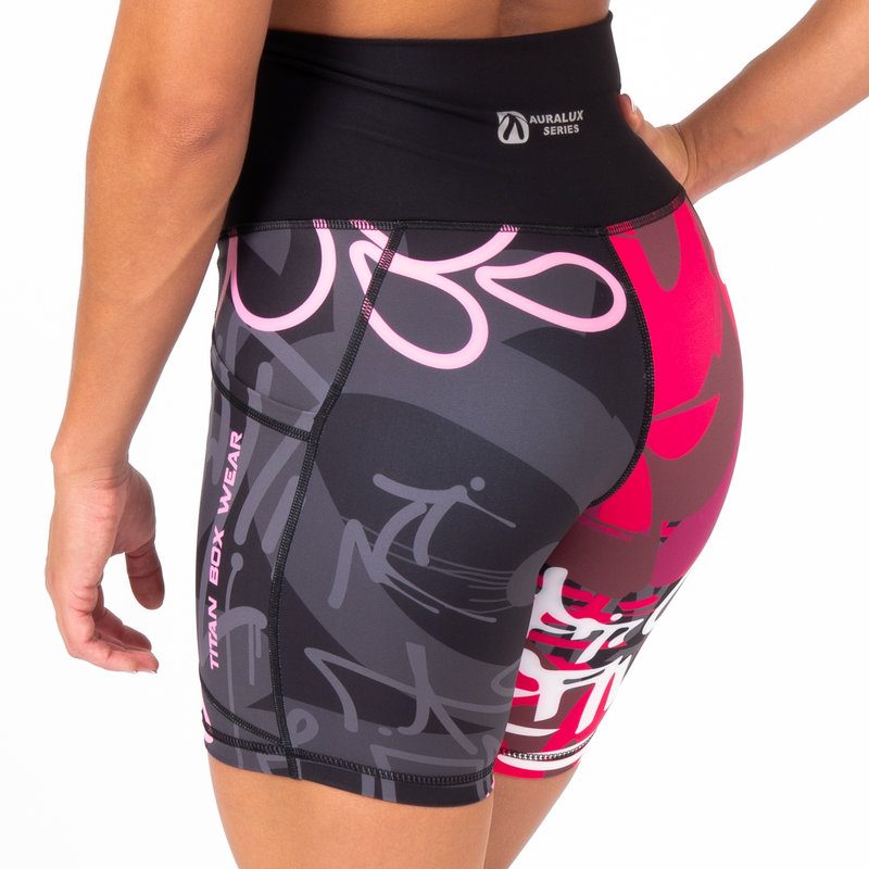 Pantalón Corto AuraLux II 6" Tights Cintura Alta (Lift Heavy) 4 Pantalón Corto AuraLux II 6" Tights Cintura Alta (Lift Heavy) - Imagen 4