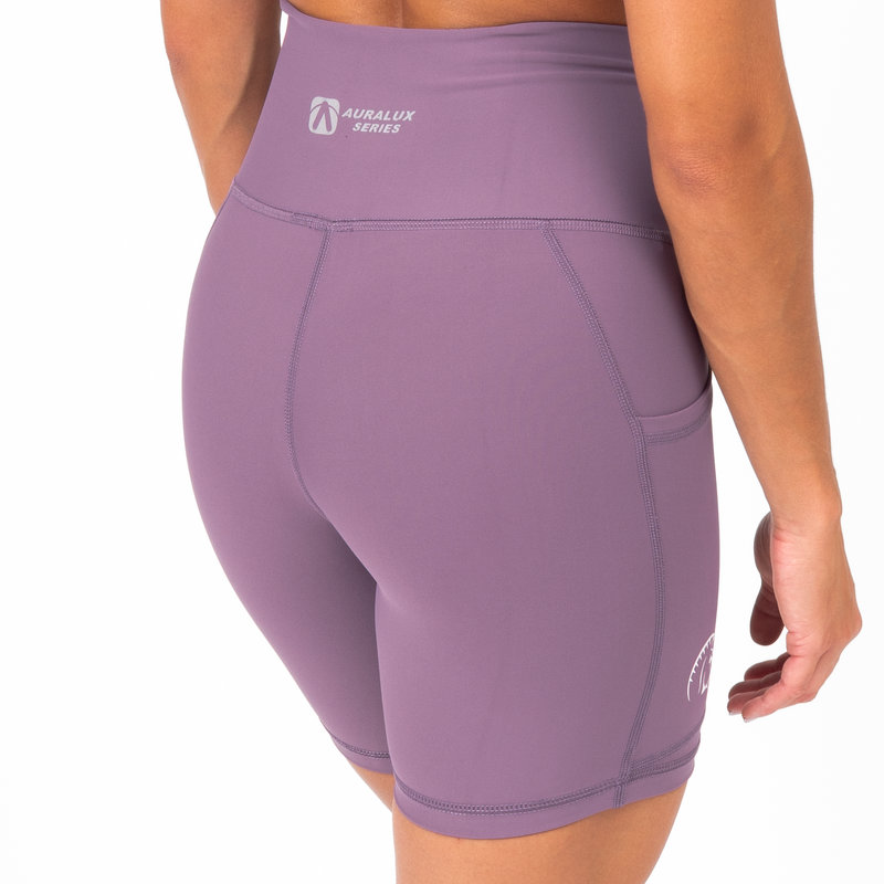 Pantalón Corto AuraLux II 6" Tights Cintura Alta (Core Light Tyrian) 2 Pantalón Corto AuraLux II 6" Tights Cintura Alta (Core Light Tyrian) - Imagen 2