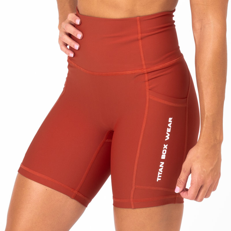 Pantalón Corto AuraLux II 6" Tights Cintura Alta (Core BrickStone) 1 Pantalón Corto cross training Auralux II 6" Tights Cintura Alta Core BrickStone