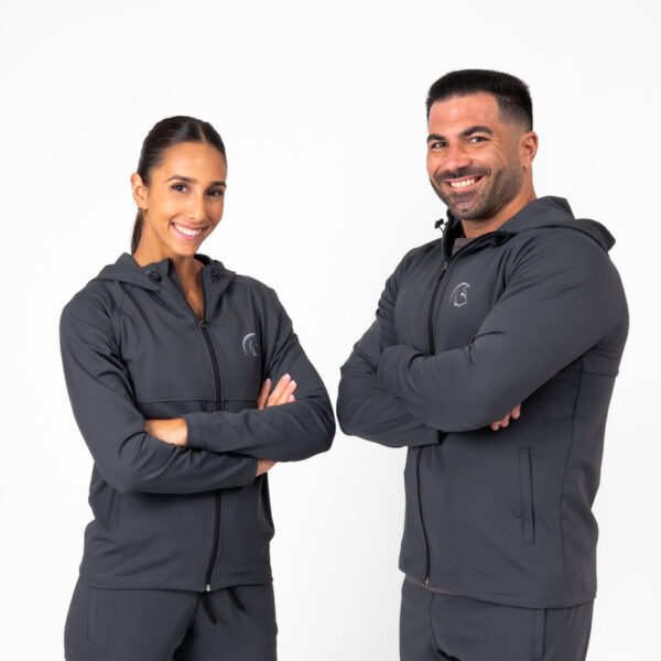 Sudadera cross training UNISEX con cremallera ClimaGuard Core Slate Grey,,,