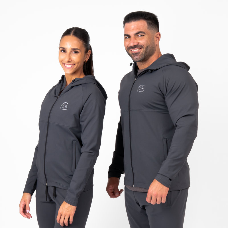 Sudadera UNISEX con cremallera Climaguard CROSS SHIELD (Core Slate Grey) 2 Sudadera UNISEX con cremallera Climaguard CROSS SHIELD (Core Slate Grey) - Imagen 2