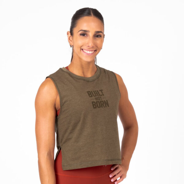 Camiseta cross training Ecoactive WOD Tank Built Green,,,