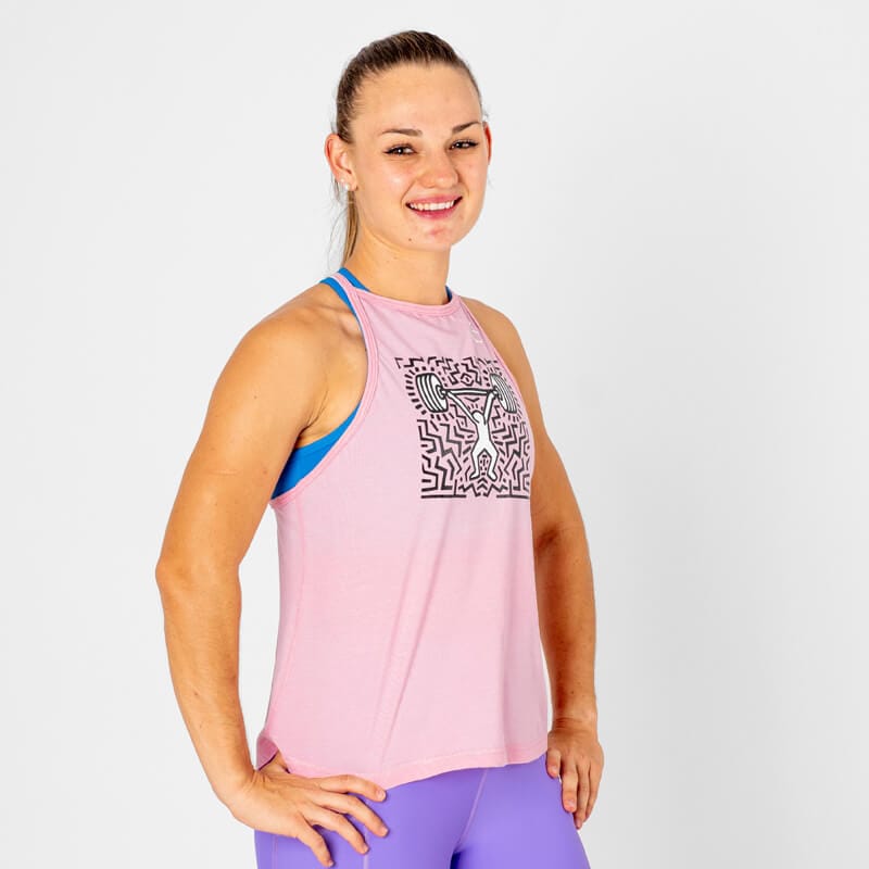 Camiseta sin mangas Ecoactive Halter (Snatch Tribute Pink) 1 Camiseta sin mangas Halter cross training Snatch Tribute Pink