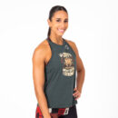 Camiseta cross training sin mangas Halter Strong Coffee,,,