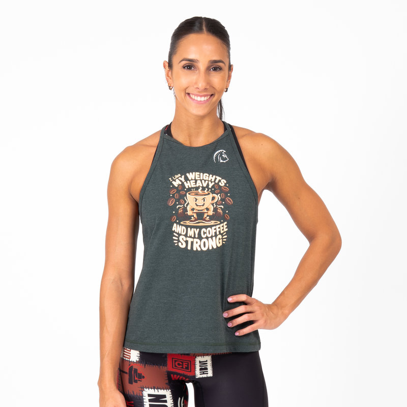Camiseta sin mangas Ecoactive Halter (Strong Coffee) 4 Camiseta sin mangas Ecoactive Halter (Strong Coffee) - Imagen 4