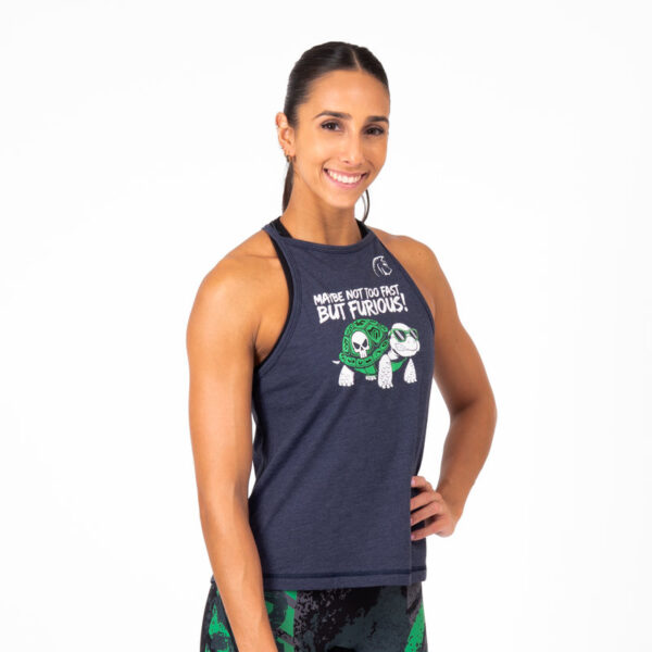 Camiseta cross training sin mangas Halter Not Fast But Furious,,,