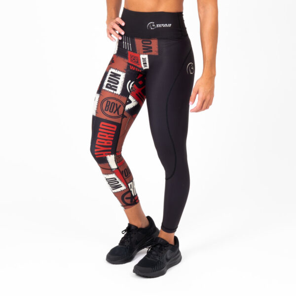 Mallas largas cross training AuraLux II Tights Cintura Alta Evolve Chocolate