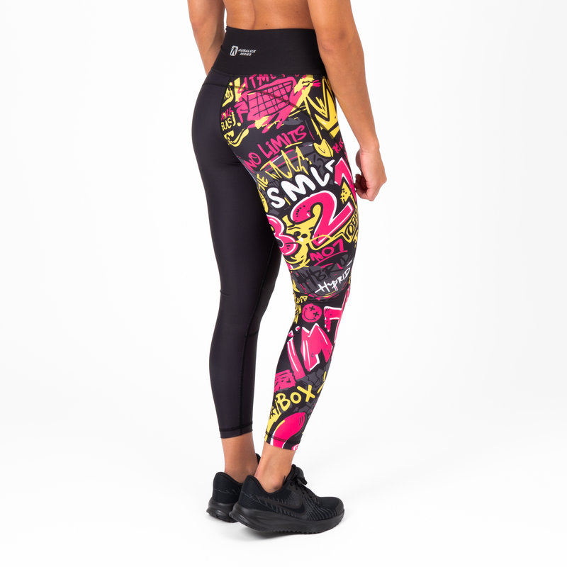 Mallas largas AuraLux II Tights Cintura Alta (3,2,1...GO Pink/Yellow) 2 Mallas largas AuraLux II Tights Cintura Alta (3,2,1...GO Pink/Yellow) - Imagen 2