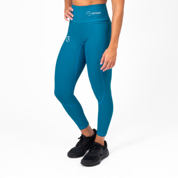 Mallas largas cross training AuraLux II Tights Cintura Alta Core Dark Teal