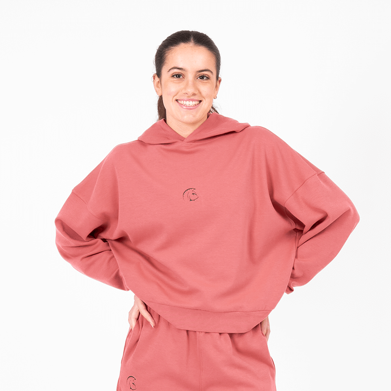 Sudadera Mujer Oversize con Capucha ClimaGuard Flow (Barbell Brat) 1 Sudadera Oversize Mujer ClimaGuard Flow Barbell Brat