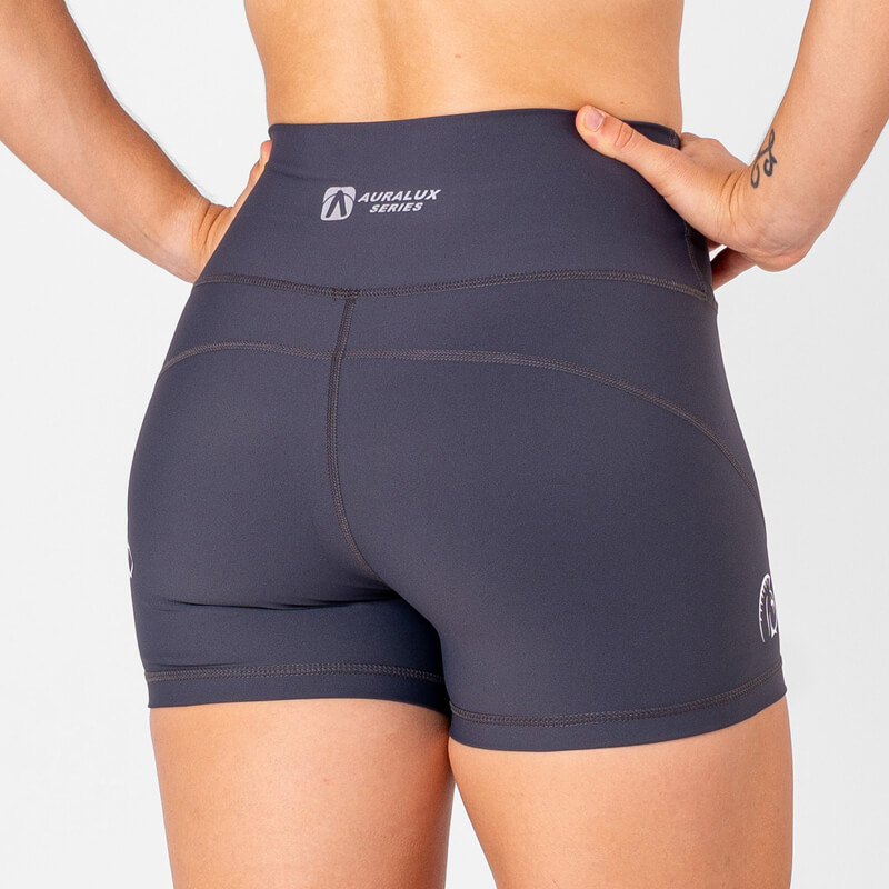 Pantalón corto AuraLux II Booty Cintura Alta (Core Slate Grey) 2 Pantalón corto AuraLux II Booty Cintura Alta (Core Slate Grey) - Imagen 2
