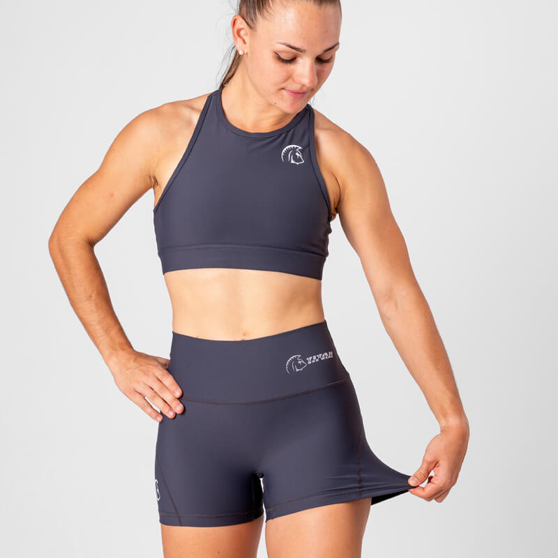 Pantalón corto AuraLux II Booty Cintura Alta (Core Slate Grey) 4 Pantalón corto AuraLux II Booty Cintura Alta (Core Slate Grey) - Imagen 4