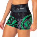 Pantalón corto cross training AuraLux Booty Cintura Alta Go Franny Green