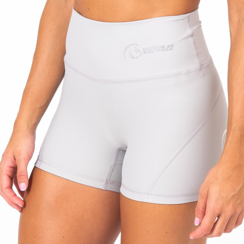 Pantalón corto AuraLux II Booty Cintura Alta (Core Light Grey) 1 Pantalón corto cross training AuraLux Booty Cintura Alta Core Light Grey
