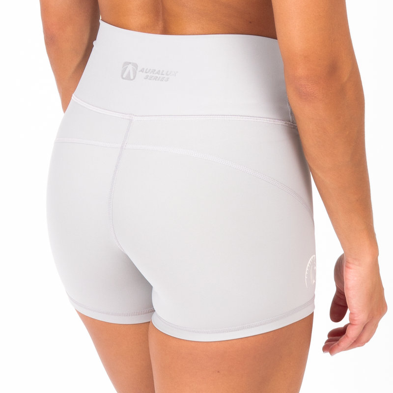 Pantalón corto AuraLux II Booty Cintura Alta (Core Light Grey) 2 Pantalón corto AuraLux II Booty Cintura Alta (Core Light Grey) - Imagen 2
