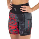 Pantalón Corto Cross Training Mujer Auralux II 6" Tights Cintura Alta Go Franny Red