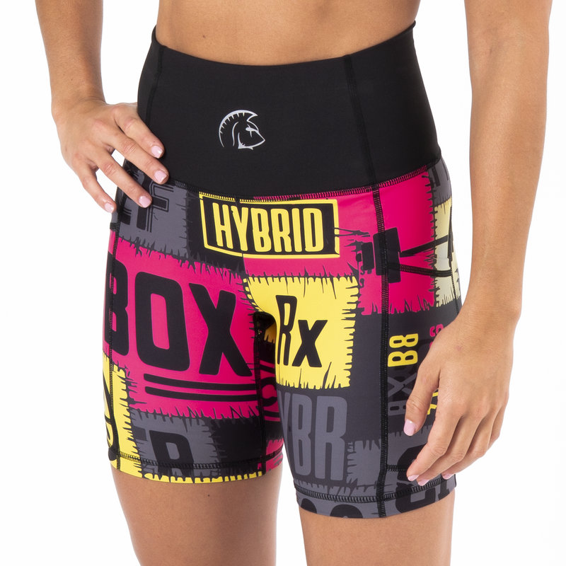 Pantalón Corto AuraLux II 6" Tights Cintura Alta (Evolve Vivid) 1 Pantalón Corto Cross Training Mujer Auralux II 6" Tights Cintura Alta Evolve Vivid