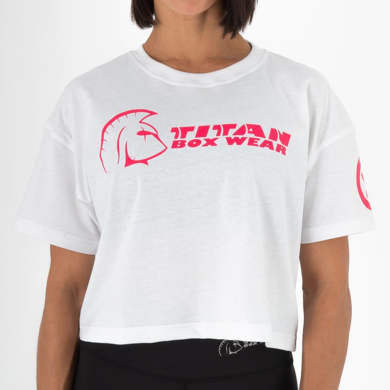 Camiseta Ecoactive Crop Tee (Cross Core White/Pink) 4 Camiseta Ecoactive Crop Tee (Cross Core White/Pink) - Imagen 4
