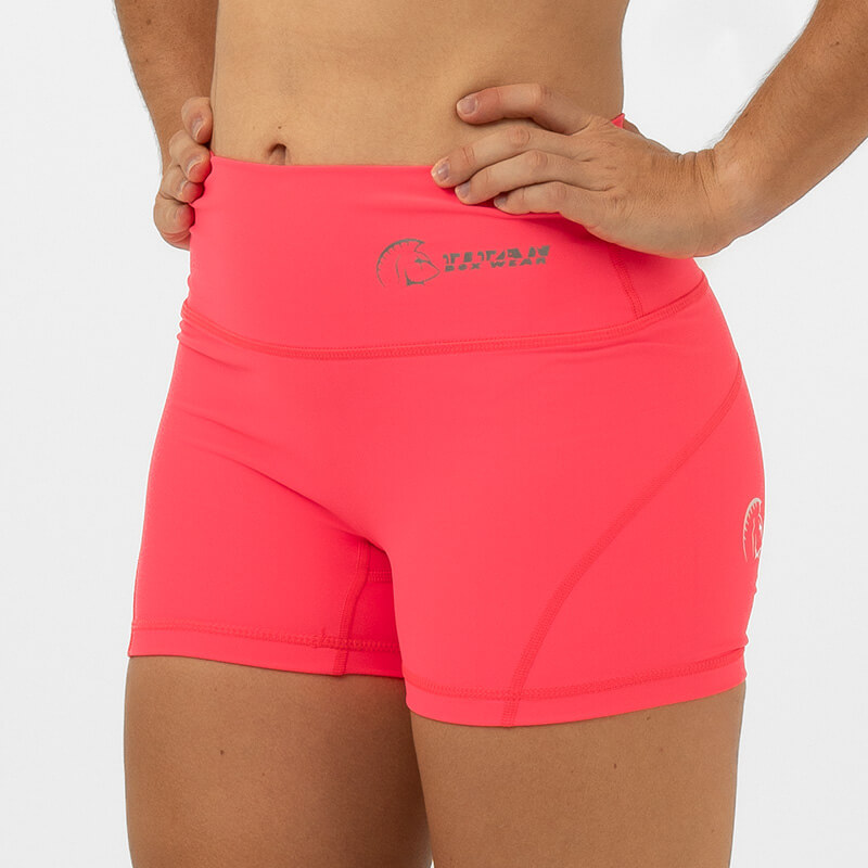 Pantalón corto AuraLux II Booty Cintura Alta (Core Neon Pink) 1 Pantalón cross training Core Neon Pink