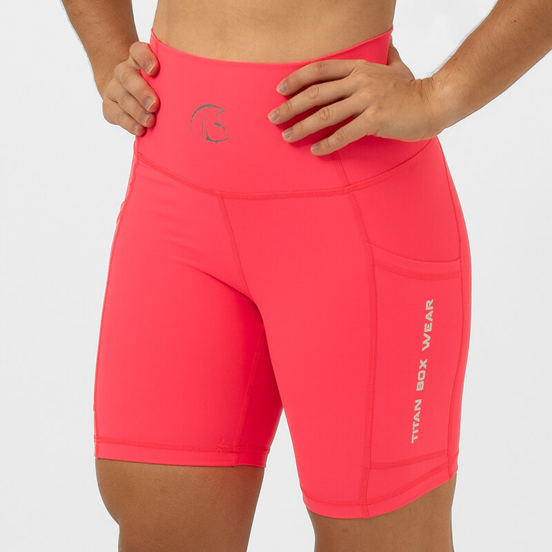 Pantalón Corto AuraLux 6" Tights Cintura Alta (Core Neon Pink) 1 Pantalón Biker cross training Core Neon Pink
