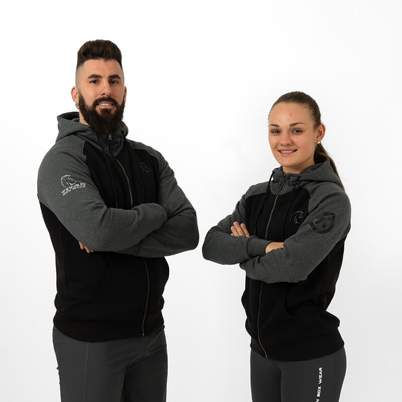 Sudadera Full Zip Hoodie UNISEX (Cross Logo Dark) 3 Sudadera Full Zip Hoodie UNISEX (Cross Logo Dark) - Imagen 3