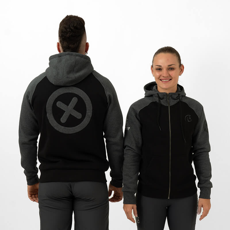 Sudadera Full Zip Hoodie UNISEX (Cross Logo Dark) 2 Sudadera Full Zip Hoodie UNISEX (Cross Logo Dark) - Imagen 2