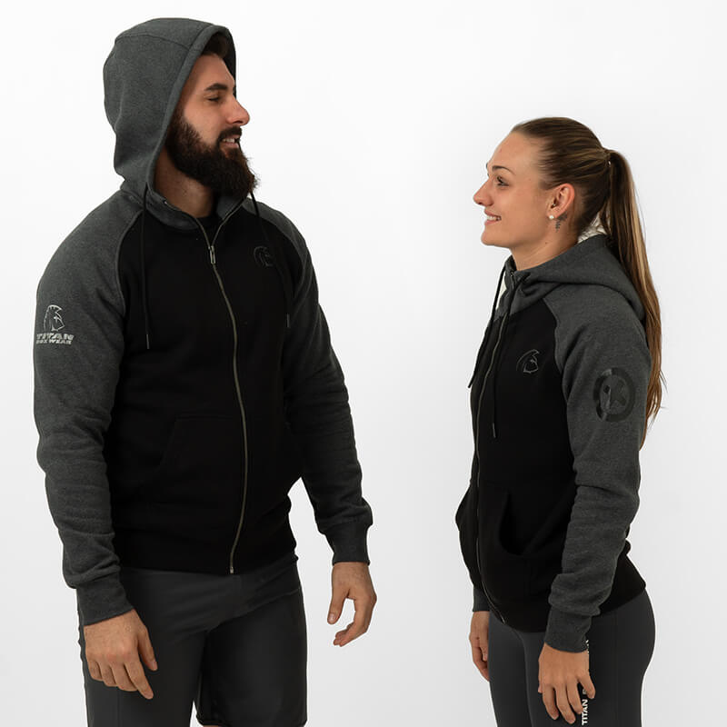 Sudadera Full Zip Hoodie UNISEX (Cross Logo Dark) 4 Sudadera Full Zip Hoodie UNISEX (Cross Logo Dark) - Imagen 4