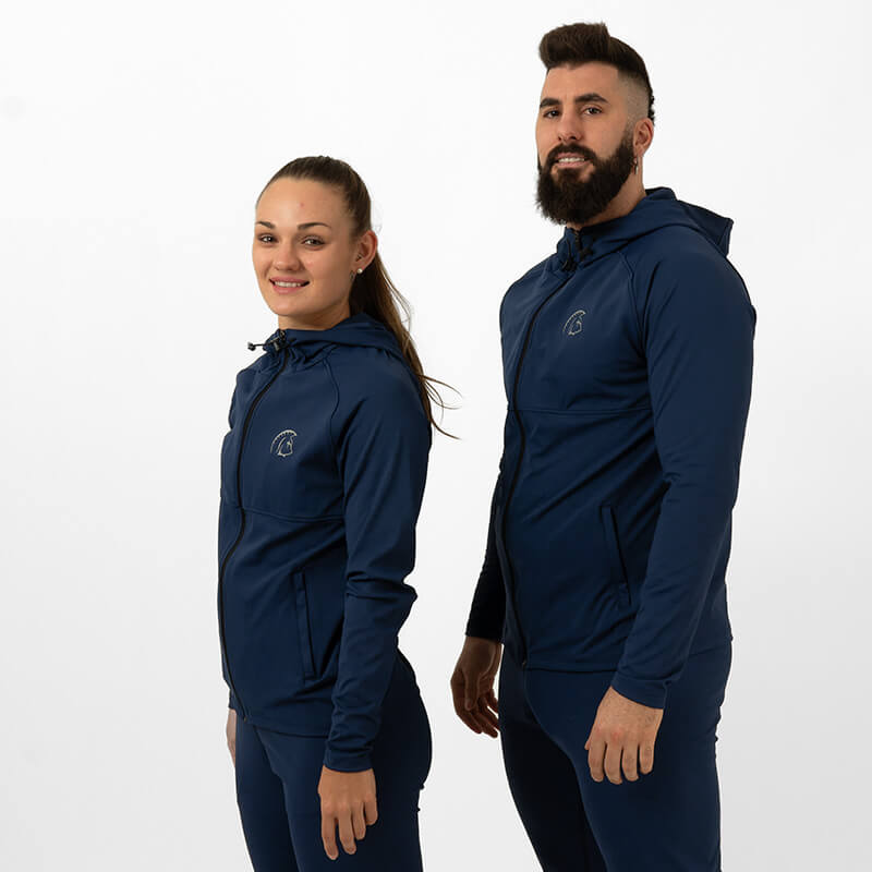 Sudadera UNISEX con cremallera Climaguard CROSS SHIELD (Core Navy) 2 Sudadera UNISEX con cremallera Climaguard CROSS SHIELD (Core Navy) - Imagen 2