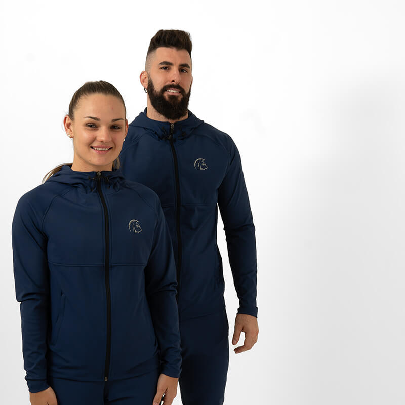 Sudadera UNISEX con cremallera Climaguard CROSS SHIELD (Core Navy) 3 Sudadera UNISEX con cremallera Climaguard CROSS SHIELD (Core Navy) - Imagen 3