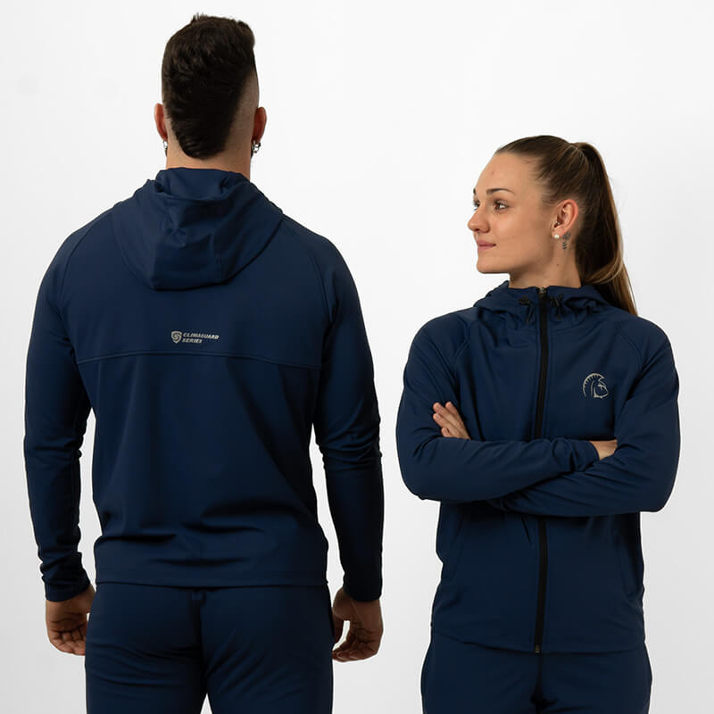 Sudadera UNISEX con cremallera Climaguard CROSS SHIELD (Core Navy) 4 Sudadera UNISEX con cremallera Climaguard CROSS SHIELD (Core Navy) - Imagen 4