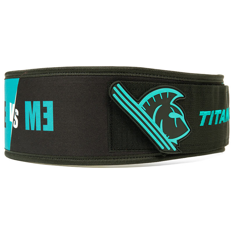 Cinturón de entrenamiento TITAN BELT II (Me vs ME Teal/black) 5 Cinturón de entrenamiento TITAN BELT II (Me vs ME Teal/black) - Imagen 5