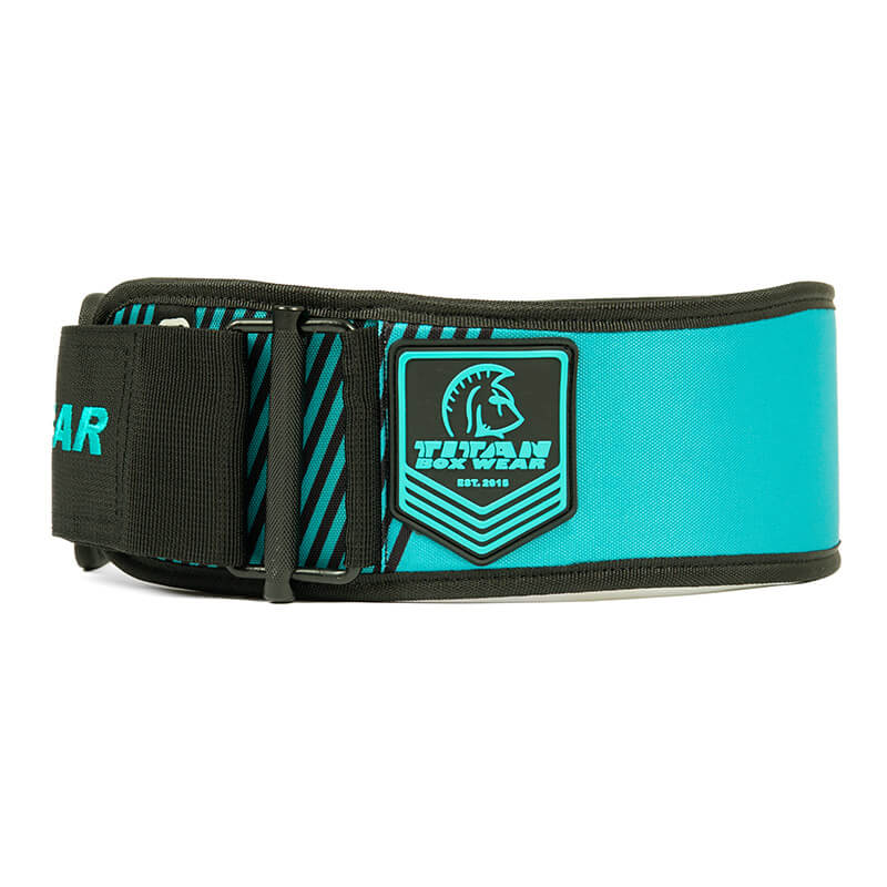 Cinturón de entrenamiento TITAN BELT II (Me vs ME Teal/black) 3 cinturón cross training nueva colección Titan Box detalle