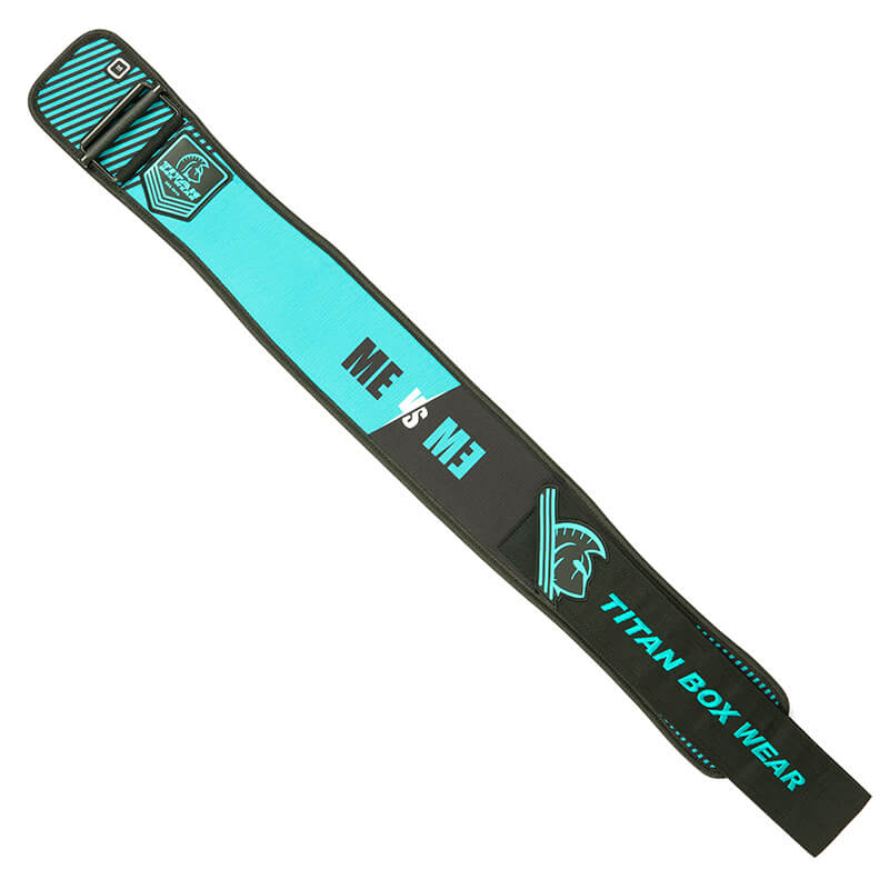 Cinturón de entrenamiento TITAN BELT II (Me vs ME Teal/black) 1 Cinturon Cross Training-Titan Belt II Me Vs ME Teal/Black