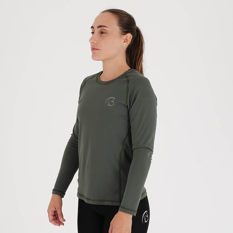 Camiseta Mujer Manga Larga Climaguard (Core Green) 3 Camiseta Mujer Manga Larga Climaguard (Core Green) - Imagen 3