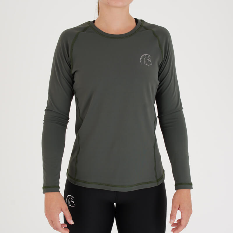 Camiseta Mujer Manga Larga Climaguard (Core Green) 4 Camiseta Mujer Manga Larga Climaguard (Core Green) - Imagen 4
