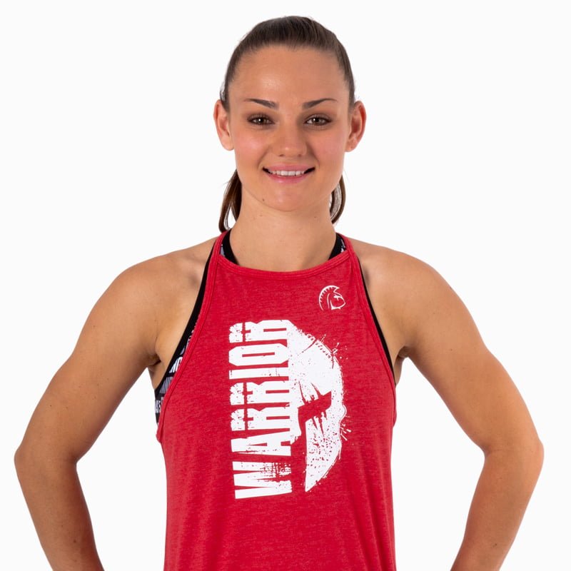 Camiseta sin mangas Ecoactive Halter (Spartan Red) 4 Camiseta sin mangas Ecoactive Halter (Spartan Red) - Imagen 4