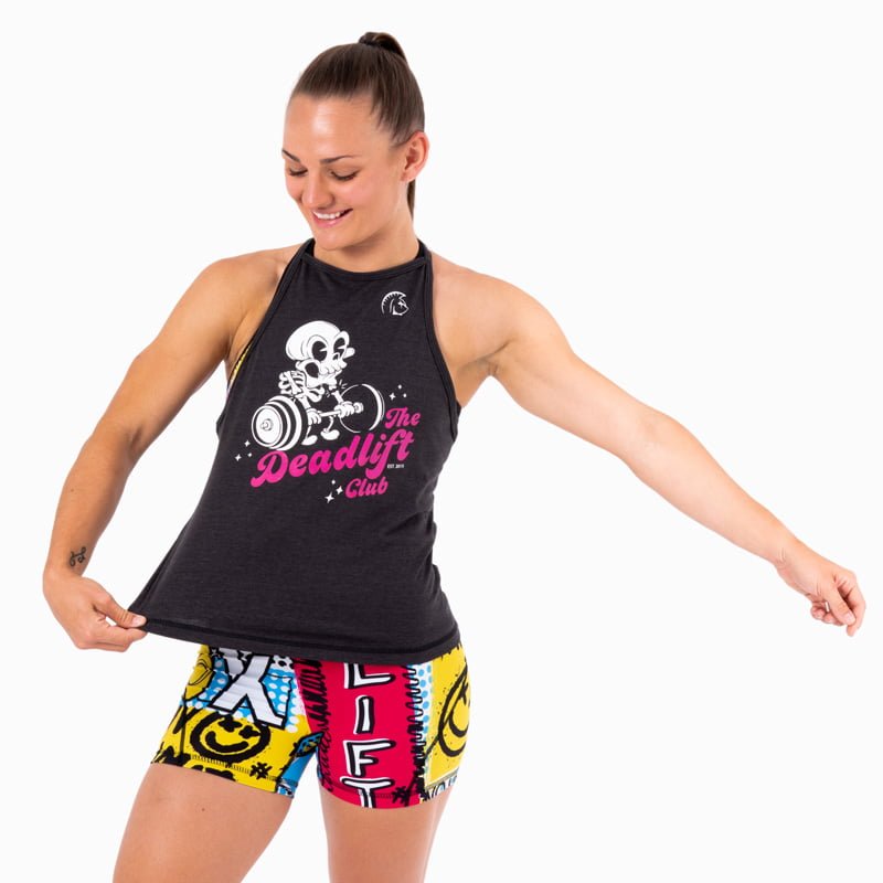 Camiseta sin mangas Ecoactive Halter (Deadlift Club Black/Pink) 4 Camiseta sin mangas Ecoactive Halter (Deadlift Club Black/Pink) - Imagen 4
