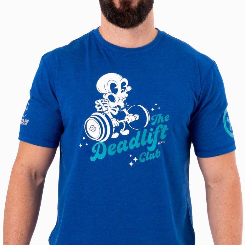 Camiseta Ecoactive (Deadlift Club Royal Blue/Teal) 4 Camiseta Ecoactive (Deadlift Club Royal Blue/Teal) - Imagen 4