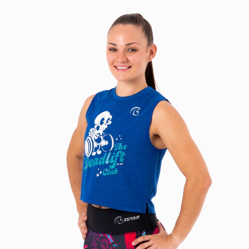 Camiseta sin mangas Ecoactive WOD Tank (Deadlift Club Royal Blue/Teal) 3 Camiseta sin mangas Ecoactive WOD Tank (Deadlift Club Royal Blue/Teal) - Imagen 3