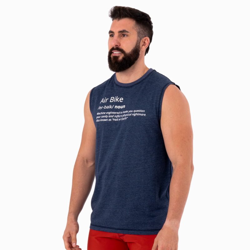 Camiseta sin mangas Ecoactive Hombre (Air Bike Navy/White) 3 Camiseta sin mangas Ecoactive Hombre (Air Bike Navy/White) - Imagen 3