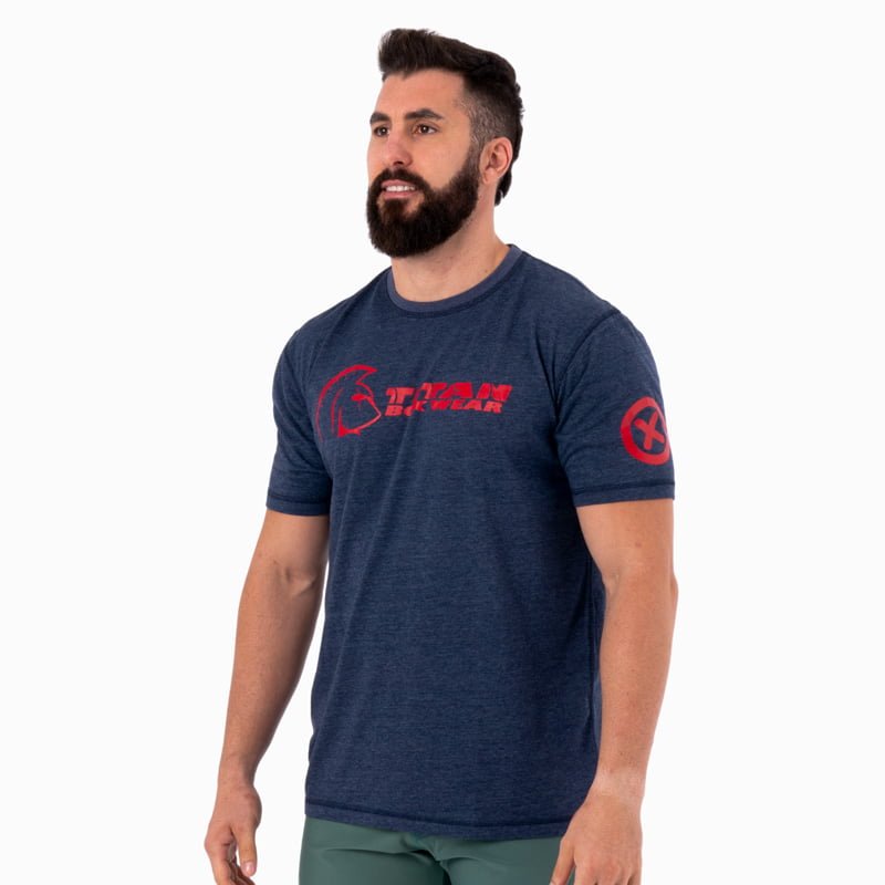 Camiseta Ecoactive (Cross Core Navy/Red) 3 Camiseta Ecoactive (Cross Core Navy/Red) - Imagen 3