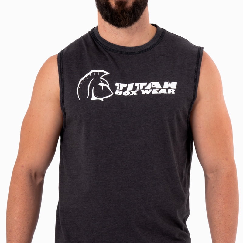 Camiseta sin mangas Ecoactive Hombre (Cross Core Black/white) 4 Camiseta sin mangas Ecoactive Hombre (Cross Core Black/white) - Imagen 4