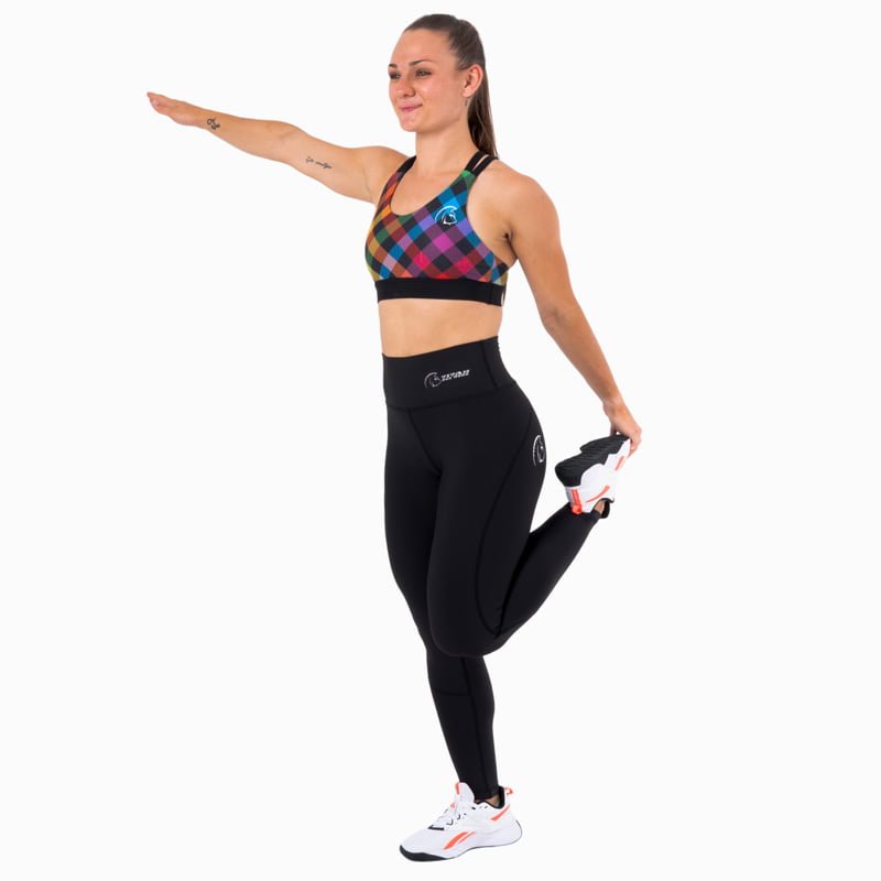 Mallas largas AuraLux Tights Cintura Alta (Core Black) 4 Mallas largas AuraLux Tights Cintura Alta (Core Black) - Imagen 4