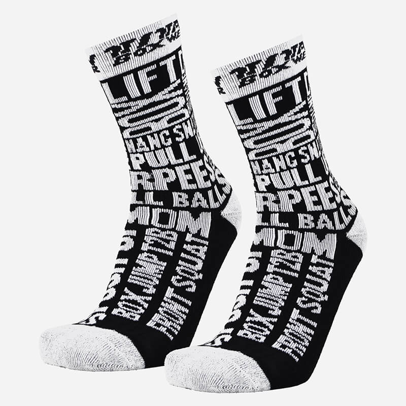 Calcetines de Compresión RX (Box Lingo BW) 1 calcetines-cross-training-rx-box-lingo-bw